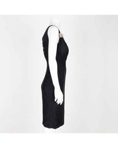 Versace Sukienka czarna asymetryczna