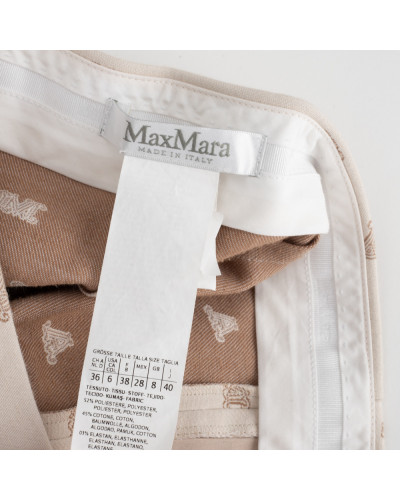 Max Mara Spodnie w logo MM