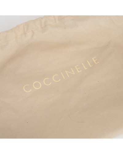 Coccinelle Mała torebka bezowa z łańcuszkiem