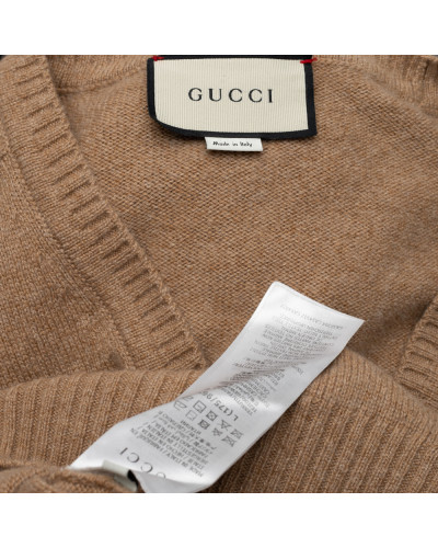 Gucci Sweter bezowy (przetarcia na guzikach)