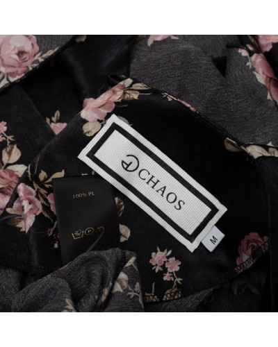 Chaos by Marta Boliglova Sukienka czarna w kwiaty