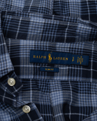 Ralph Lauren Koszula krata granatowo-niebieska