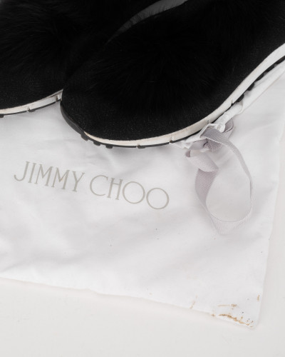 Jimmy Choo Sportowe buty z futerkiem