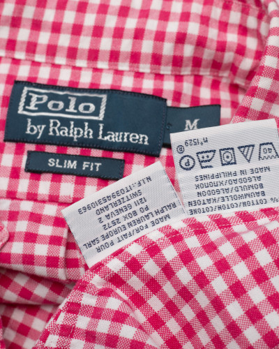 Ralph Lauren Bluzka i koszula czerwona krata + kolorowy znaczek