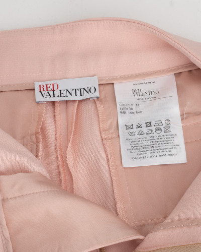 Red Valentino Spodenki pudrowo rozowe z ozdobnymi kieszeniami