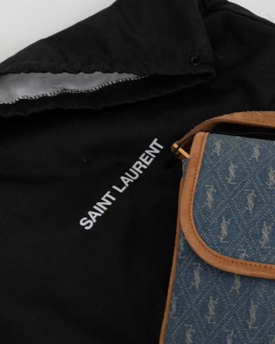 Saint Laurent  Torebka jeansowa+monogram