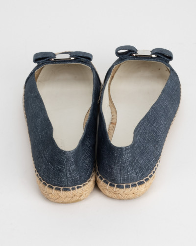 Salvatore Ferragamo jeansowe espadryle