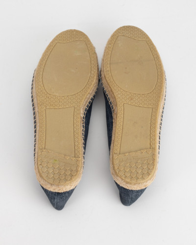 Salvatore Ferragamo jeansowe espadryle