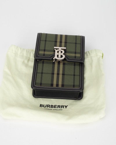 Burberry Mała torebka 'saszetka' zielona krata