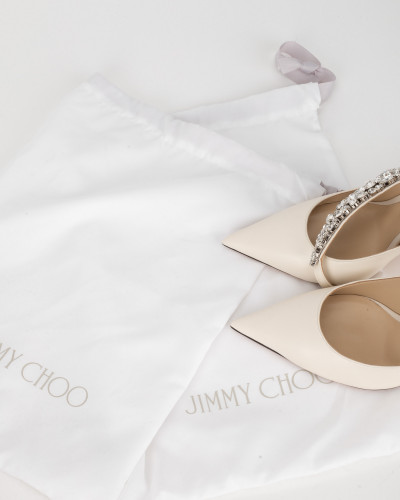 Jimmy Choo Szpilka biała Floss 100