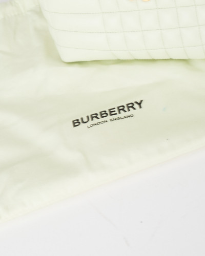 Burberry Mała torebka pistacjowa przeszywana