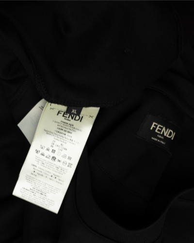 Fendi czarny T-shirt z FF