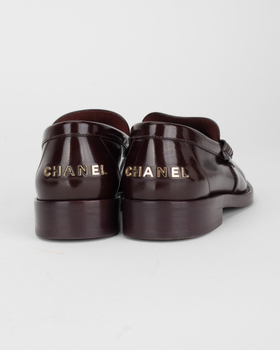 Chanel  Loafersy bordowe