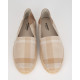 Burberry espadryle jasna krata oraz skorzana pieta