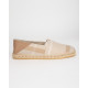 Burberry espadryle jasna krata oraz skorzana pieta