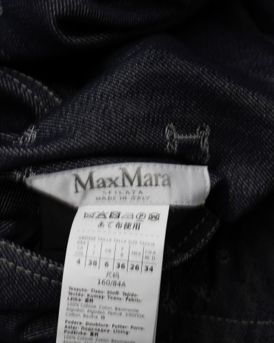 Max Mara Marynarka jeansowa w logo