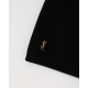 Saint Laurent  Spodenki czrane kolarki z logo