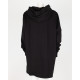 Rick Owens Bluza czarna z kapturem dluga oversize