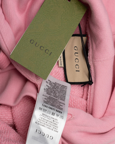 Gucci Bluza różowa z kapturem Cherry