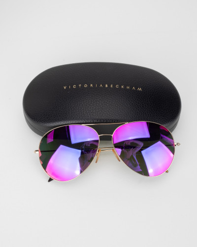 Victoria Beckham Okulary lustrzanki kolorowe