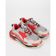 Balenciaga Sportowy szaro czerwony Triple S