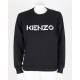 Kenzo Bluza czarna z białym logo