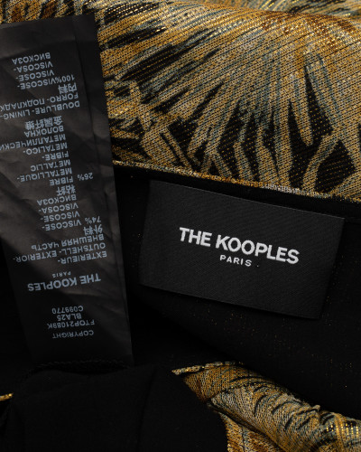 The Kooples koszula słoneczniki i zlota nitka