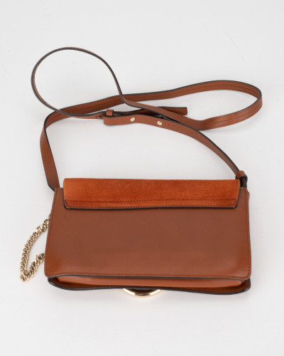 Chloe Torebka ruda kopetówka crossbody z łańcuchem