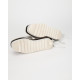 Stella McCartney srebrne espadryle sznurowane na platformie