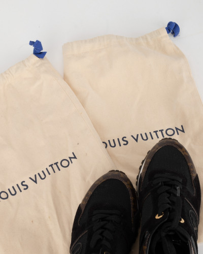 Louis Vuitton Sportowe brązowo czarne trampki Run Away