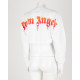 Palm Angels Bialy top z kolorowym logo