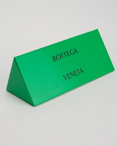 Bottega Veneta Okulary złota ramka, brązowe szkła