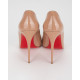 Christian Louboutin Szpilki bezowe lakierowane so Kate  120