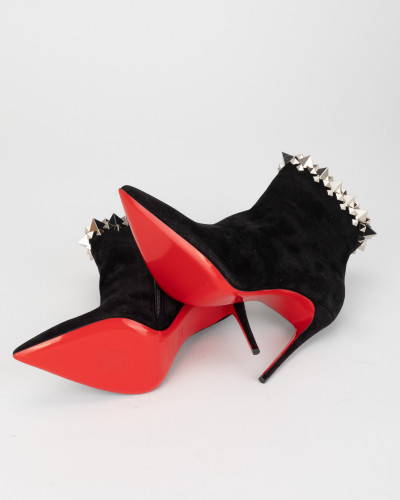 Christian Louboutin Botki czarne zamszowe  Firmamma