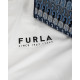 Furla Torebka niebieska w logo