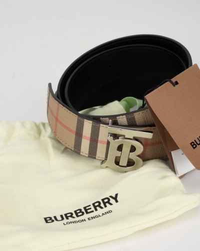 Burberry Pasek klasyczka krata dwustronny