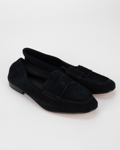 Ralph Lauren Loafer - zamszowe loafersy czarne