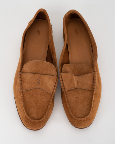 Ralph Lauren loafersy brazowe zamsz