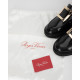 Roger Vivier Loafersy czarne lakierkowane