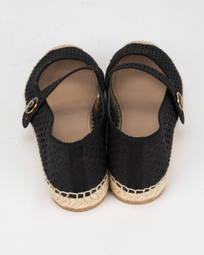 Dior czarne espadryle