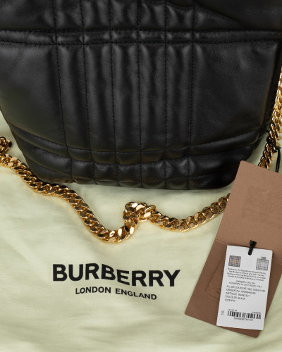 Burberry Torebka Duza torebka czarna ze zlotym lancuszkiem