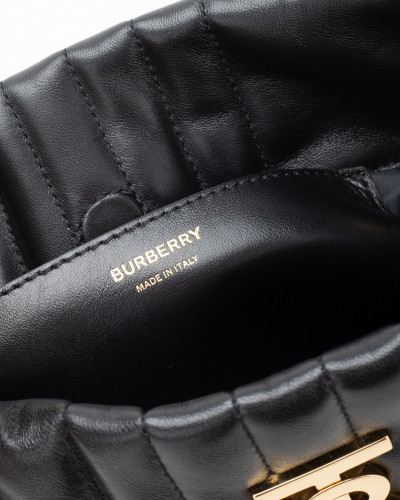 Burberry Torebka Duza torebka czarna ze zlotym lancuszkiem