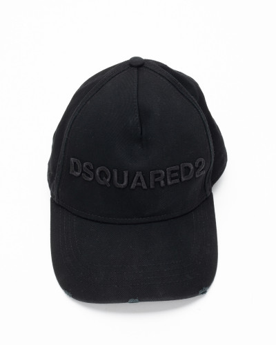 Dsquared2 czarna czapka z daszkiem - 429 propozycja