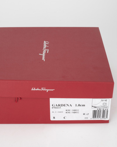 Salvatore Ferragamo Botki czarne sportowe z logo