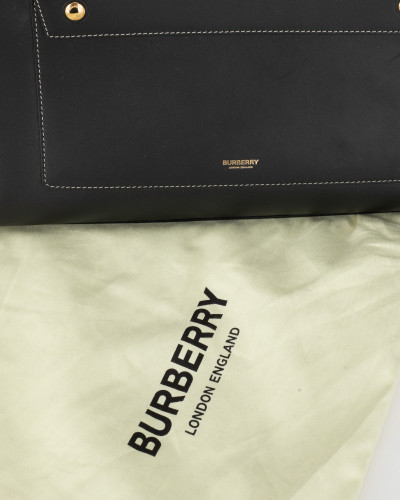 Burberry Torebka Duza czarna z logo