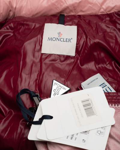 Moncler Kurtka różowa aksamitna