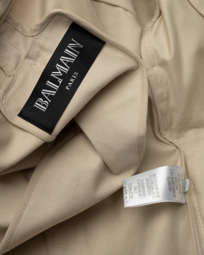 Balmain kremowa  kurtka  zlote okucia