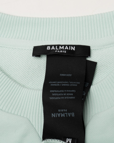 Balmain Bluza mietowa z napisem