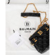 Balmain Torebka B BUZZ 18 czarna pikowana plecak