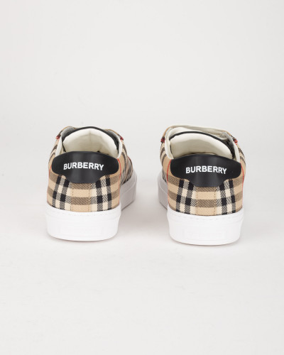 Burberry Sportowy męskie trampki krata